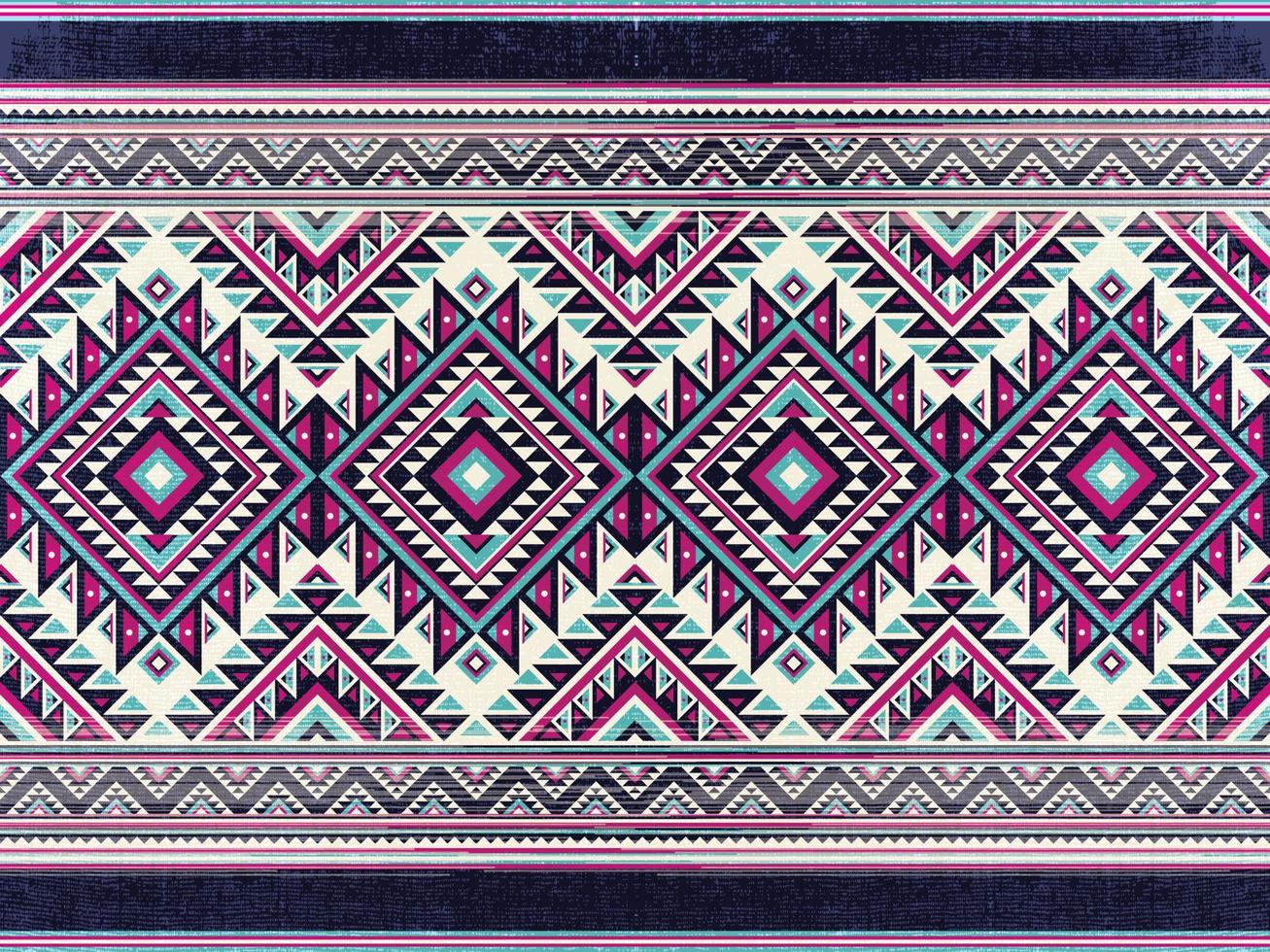 amérindien indien ornement motif géométrique ethnique textile texture tribal motif aztèque navajo mexicain tissu continu vecteur décoration mode