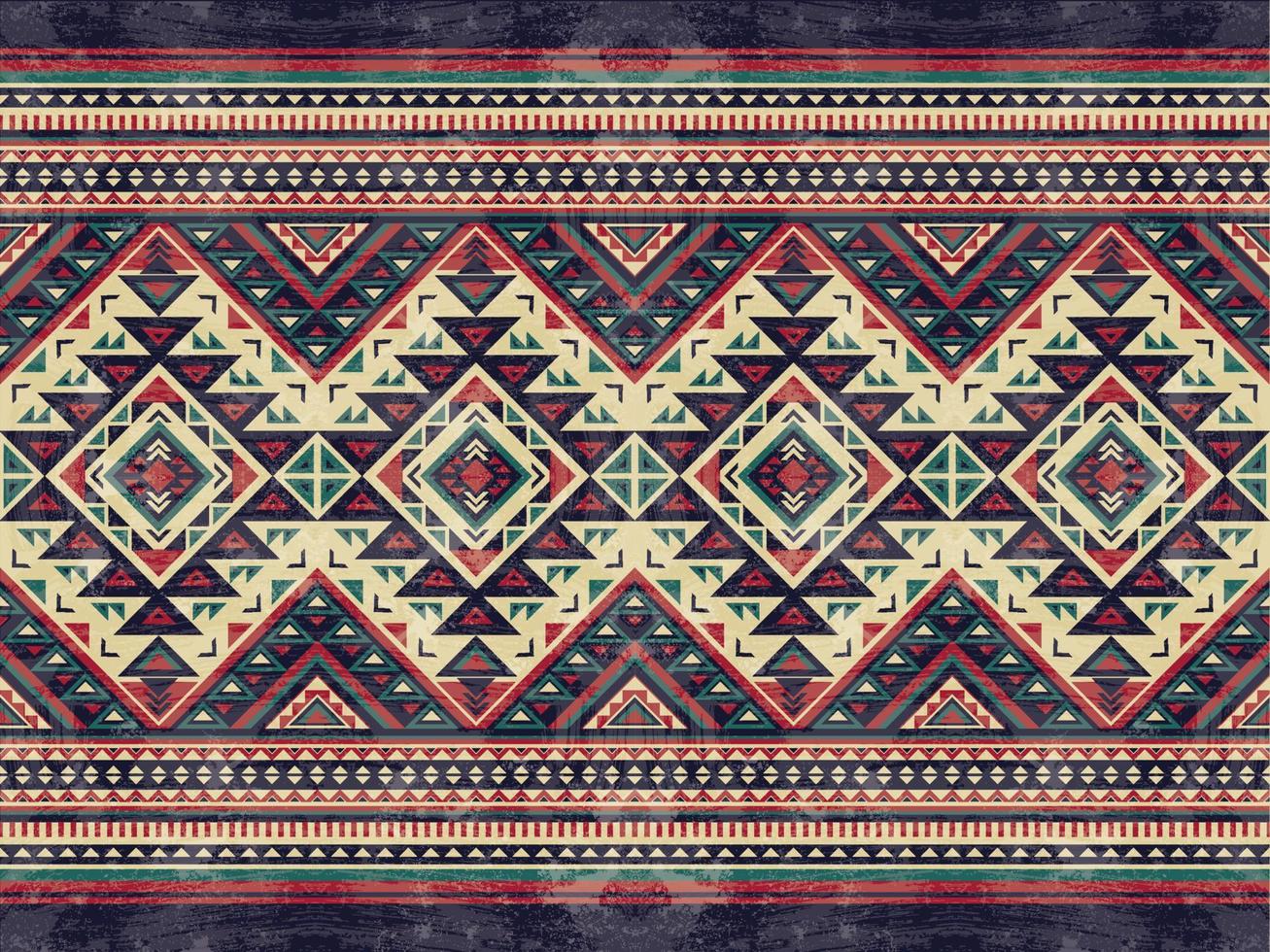 motif ethnique géométrique couleur transparente oriental. modèle sans couture. conception pour tissu, rideau, arrière-plan, tapis, papier peint, vêtements, emballage, batik, tissu, illustration vectorielle vecteur