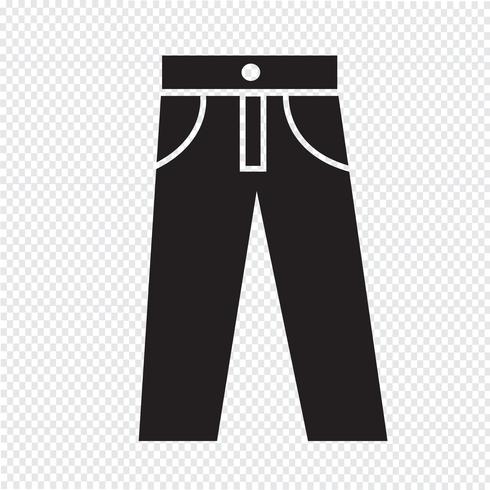 pantalon icône symbole signe vecteur