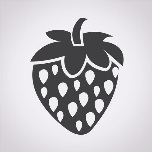 fraise icône symbole signe vecteur