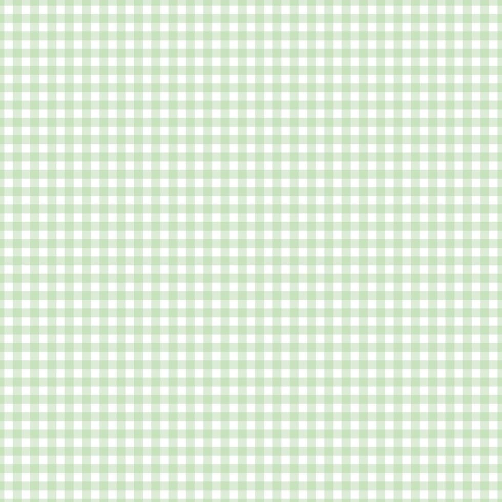 vecteur de répétition à carreaux sans couture motif vichy en vert et blanc. conception pour impression, tartan, emballage cadeau, textiles, fond à carreaux pour nappe