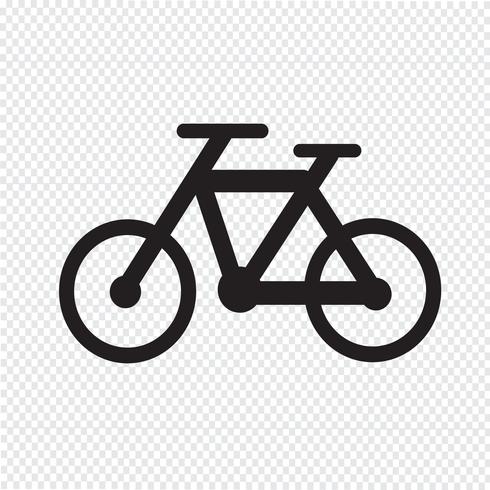 Signe de symbole icône vélo vecteur