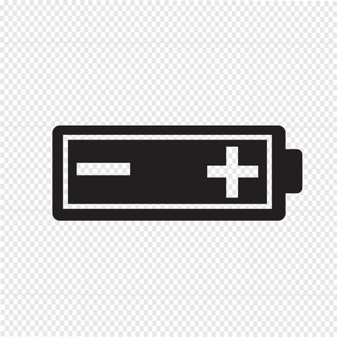 Batterie symbole icône signe vecteur