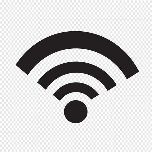 signe de symbole icône wifi vecteur