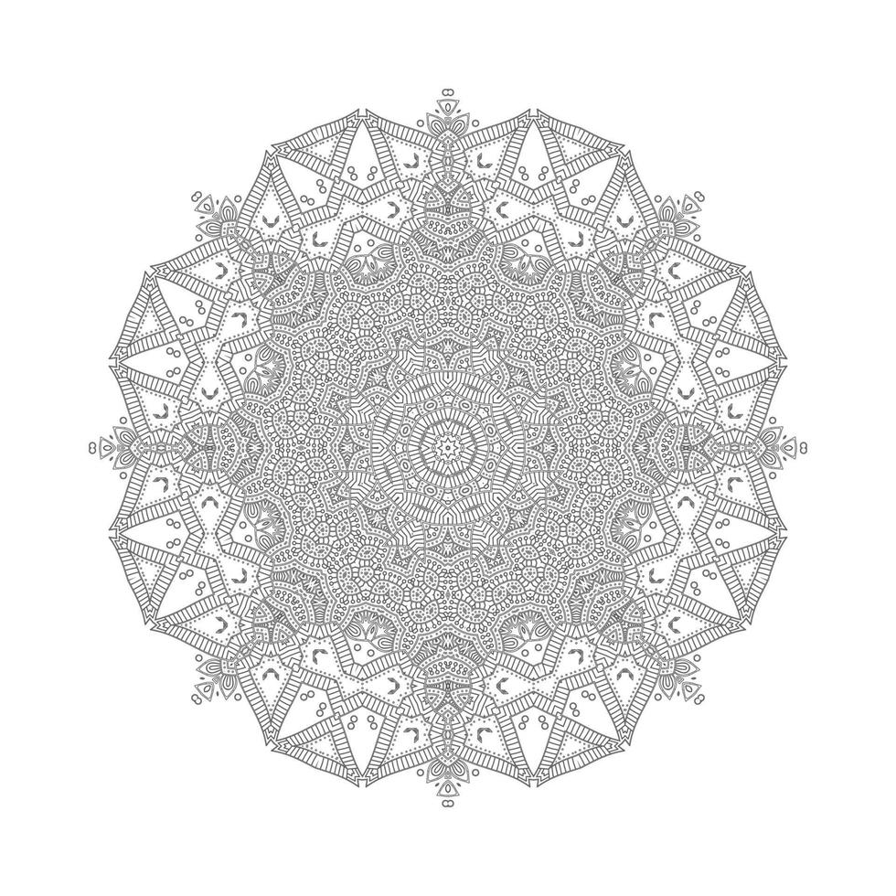 vecteur de mandala art ligne pour la conception