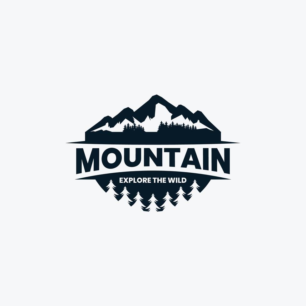 logo d'aventure et d'expédition en montagne, image vectorielle, art, graphisme, illustration vecteur