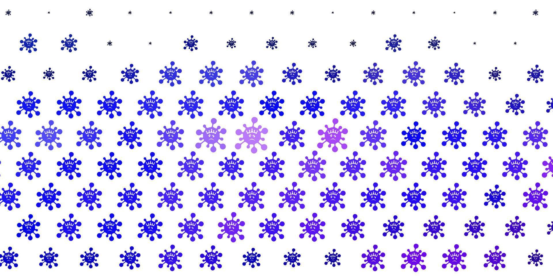 texture vecteur violet clair avec des symboles de la maladie.