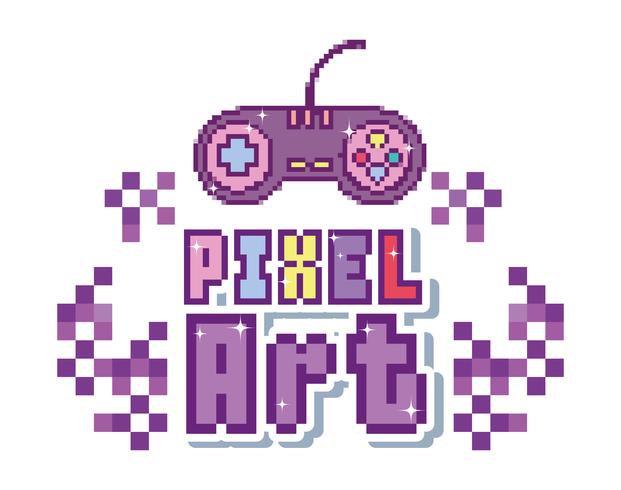 Concept d&#39;art de pixel vecteur