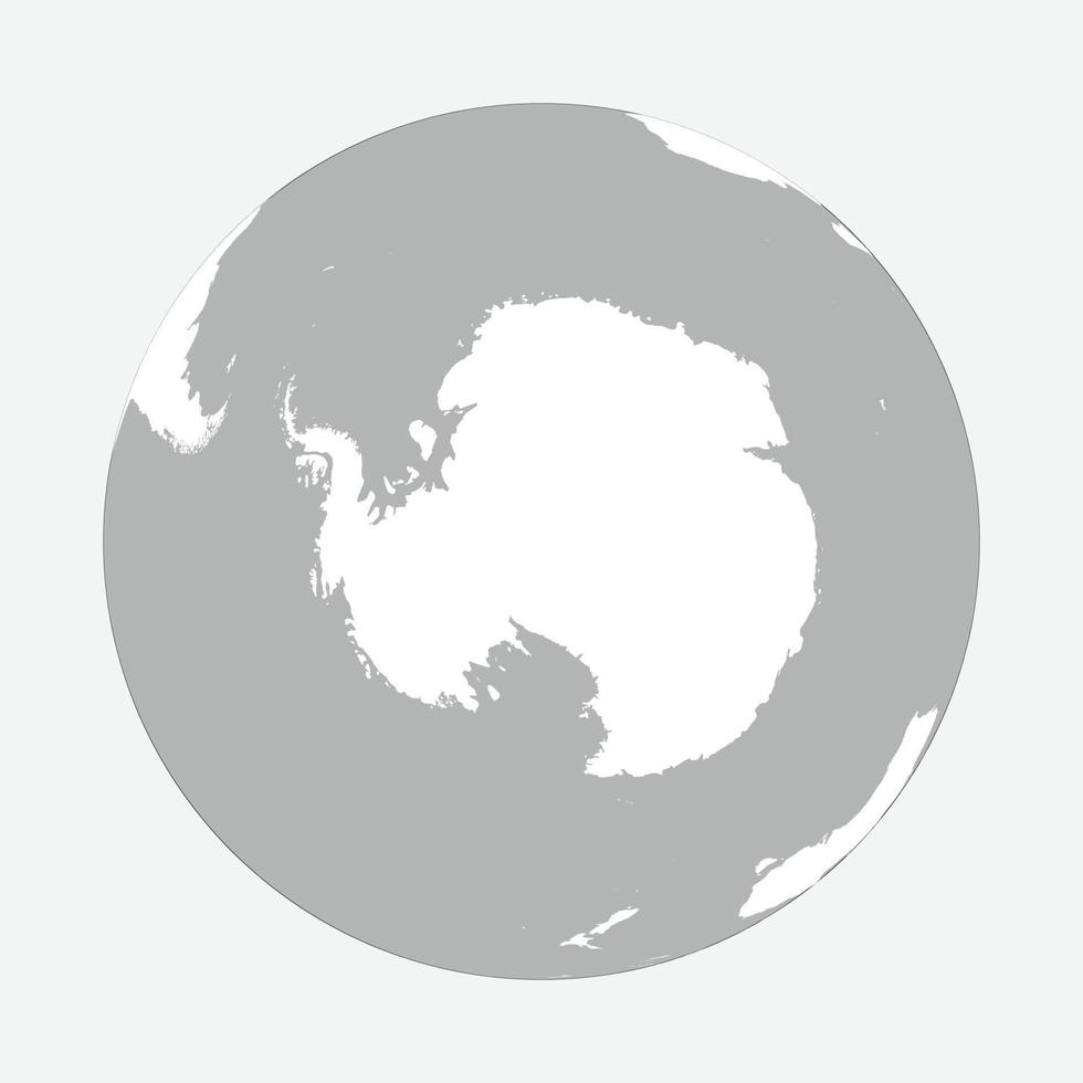 carte du globe de l'antarctique vecteur