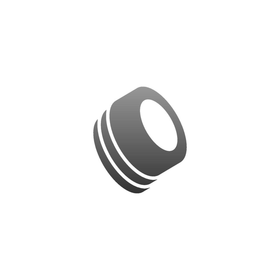 modèle d'illustration de conception de logo d'icône de pneu vecteur