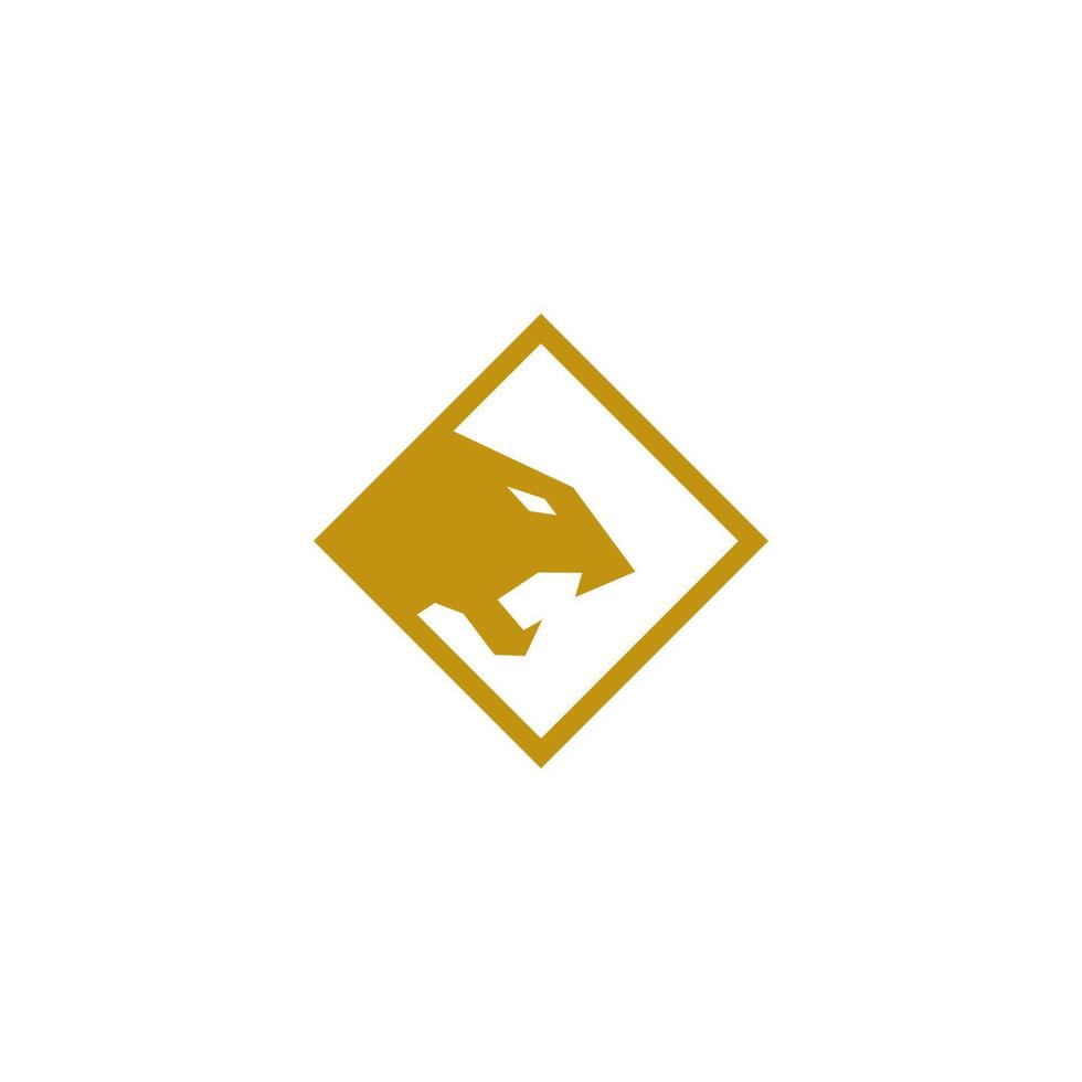 illustration de modèle de conception de logo icône jaguar vecteur