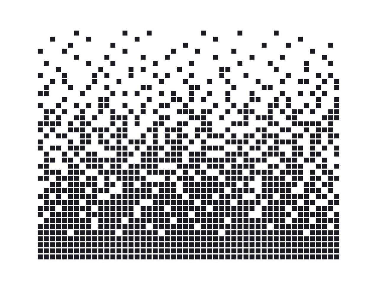 arrière-plan de désintégration de pixels. effet de décomposition. motif pointillé dispersé. notion de désintégration. texture abstraite de mosaïque de pixels avec de simples particules carrées. illustration vectorielle sur fond blanc vecteur