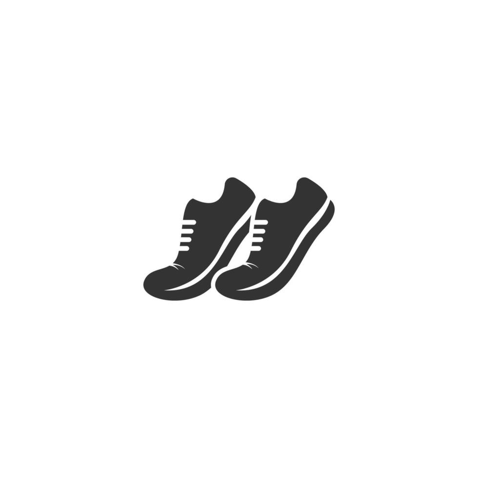 illustration de conception d'icône de logo de chaussures pour hommes vecteur