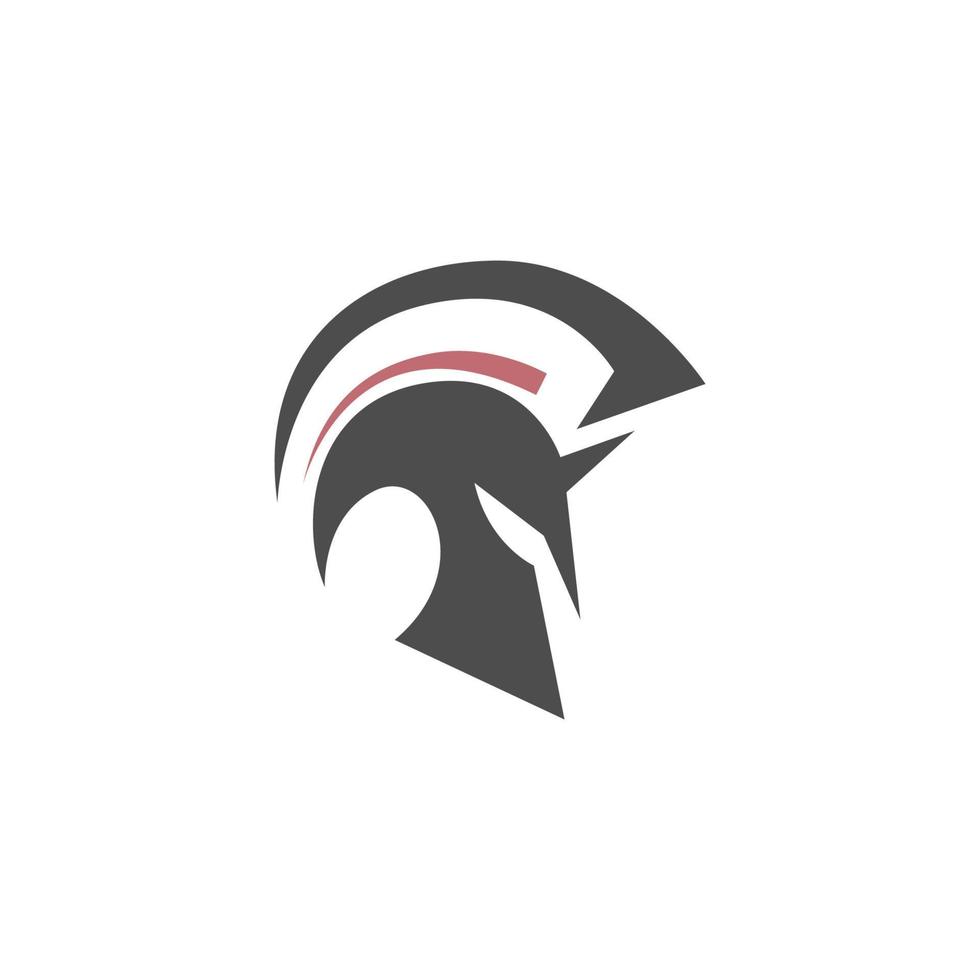 gladiateur, vecteur de conception de logo icône spartiate