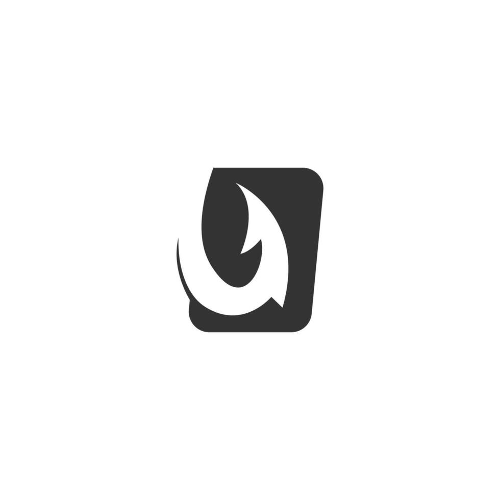 crochet de pêche icône illustration de conception de logo vecteur