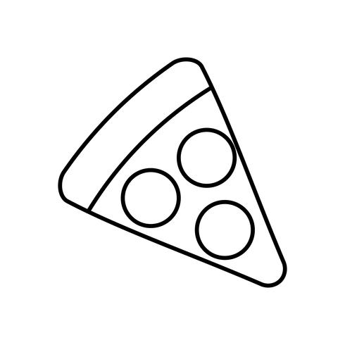 image d&#39;icône de pizza vecteur