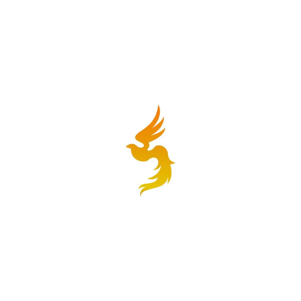 vecteur de modèle de conception d'icône de logo phoenix
