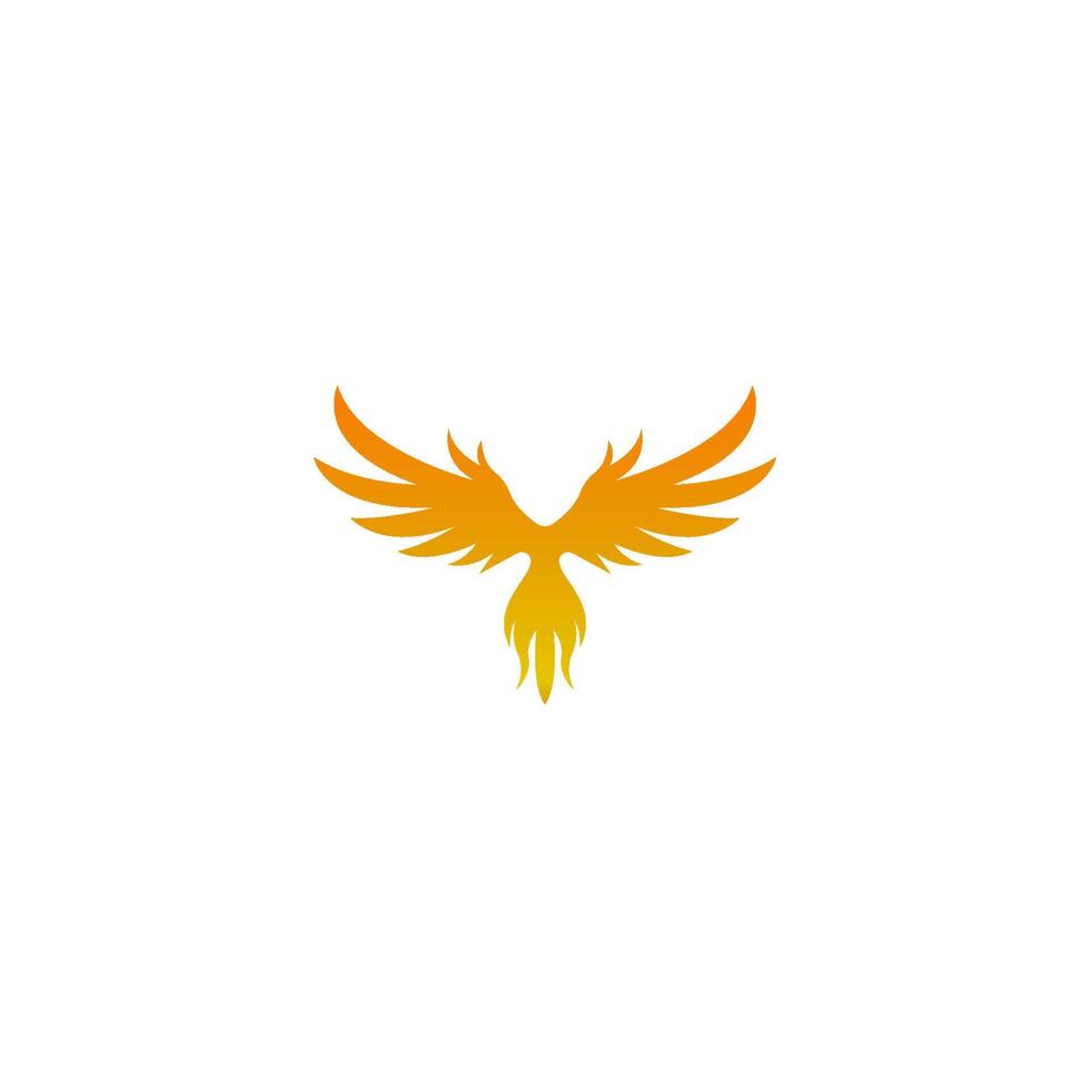 vecteur de modèle de conception d'icône de logo phoenix