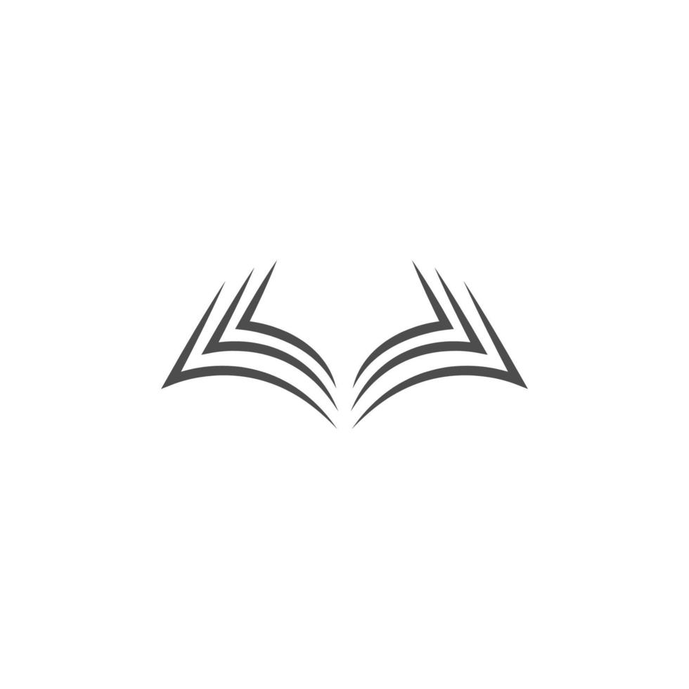 illustration de modèle de conception de logo icône livre vecteur
