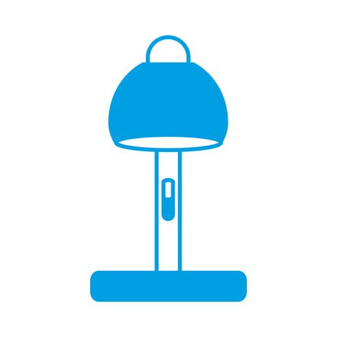 icône de lampe de bureau vecteur