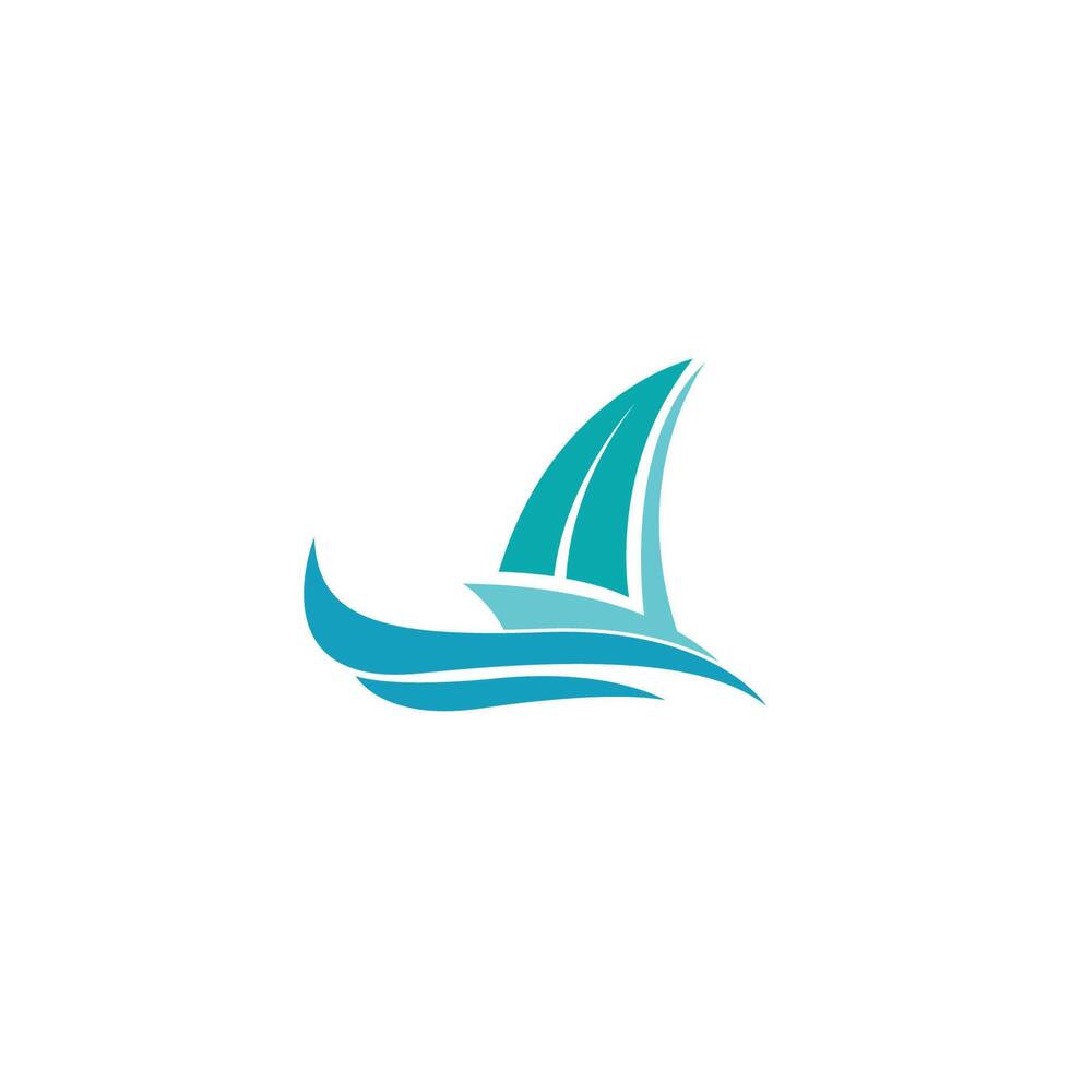 vecteur de modèle de conception d'icône de logo de bateau de croisière