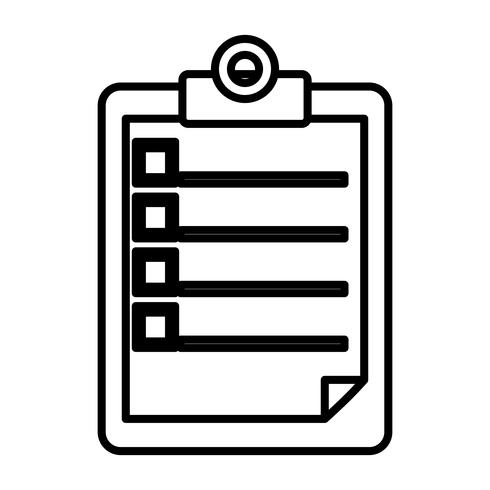 icône de table de rapport vecteur