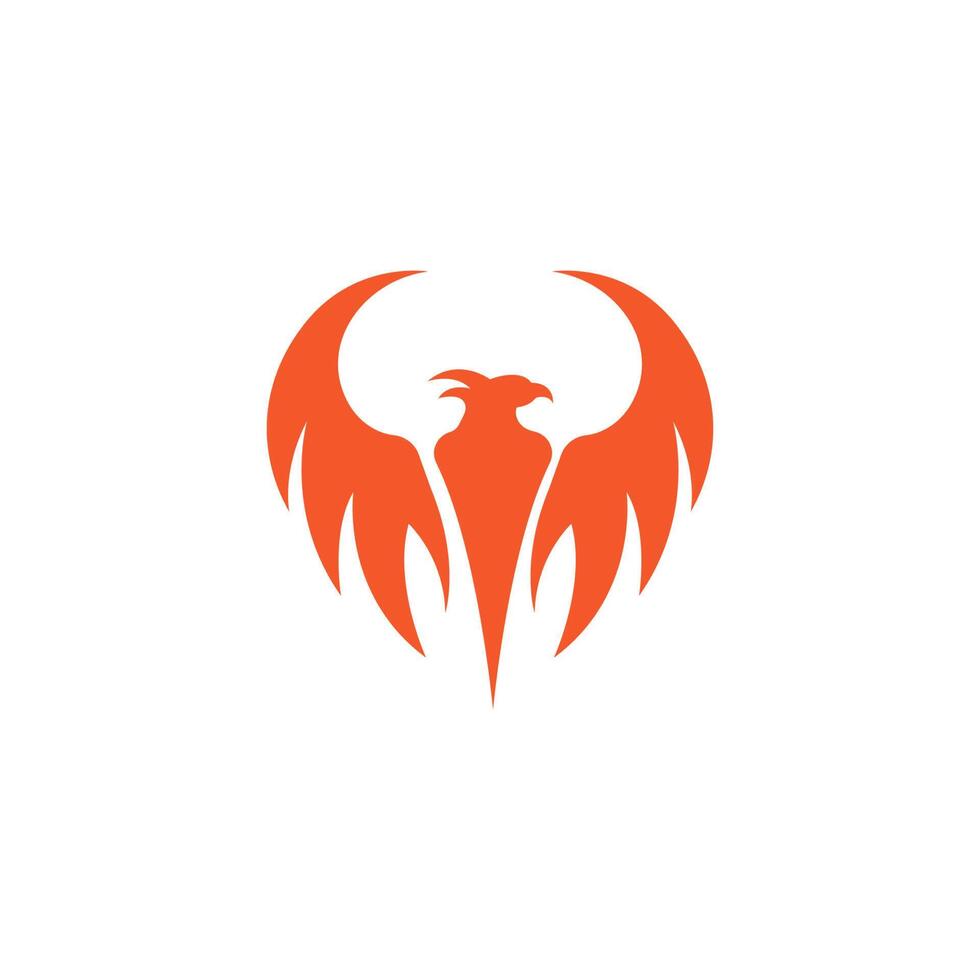 vecteur de modèle de conception d'icône de logo phoenix