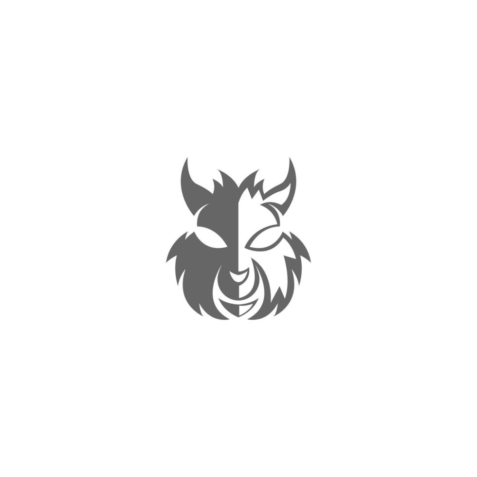 illustration de conception d'icône de vecteur de logo d'écureuil