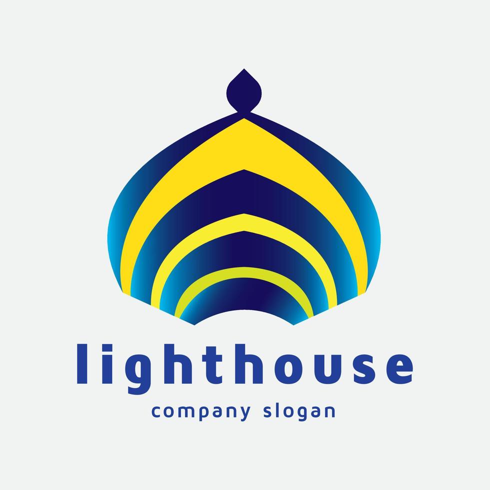 phare - logo de l'architecture islamique vecteur