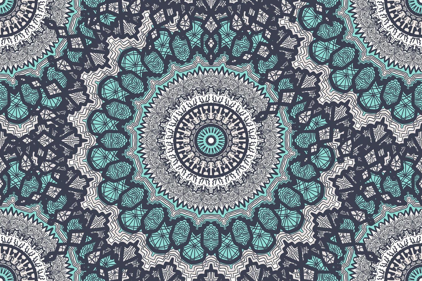 modèle sans couture de mandala vecteur