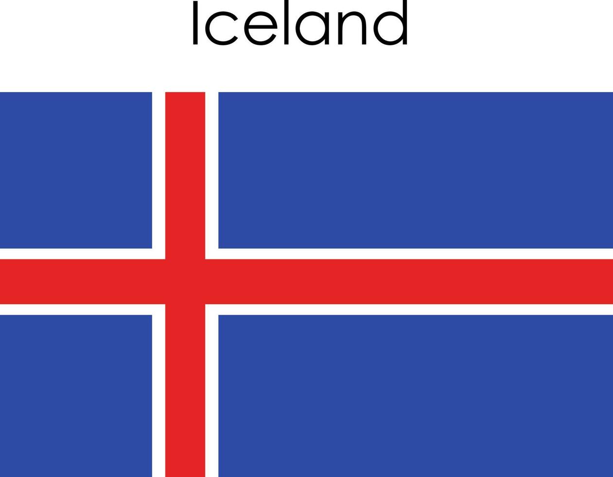 icône du drapeau national islande vecteur