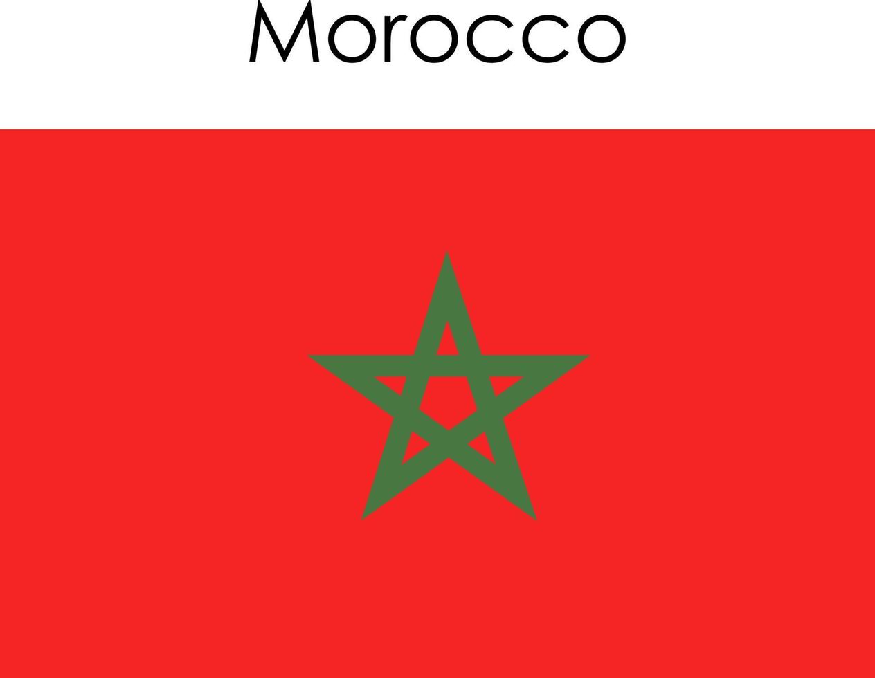 icône du drapeau national maroc vecteur