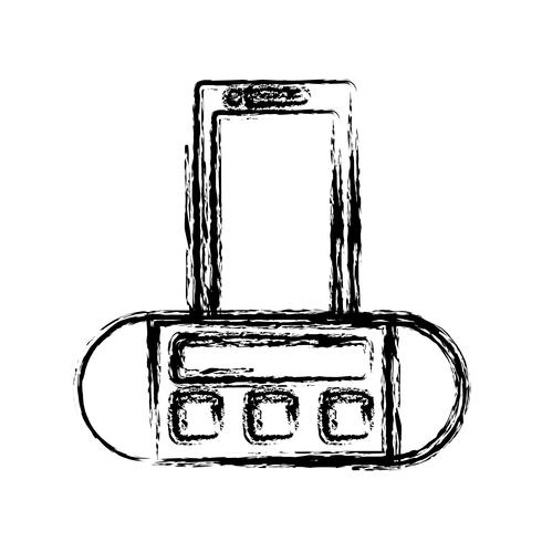 icône de haut-parleur portable vecteur