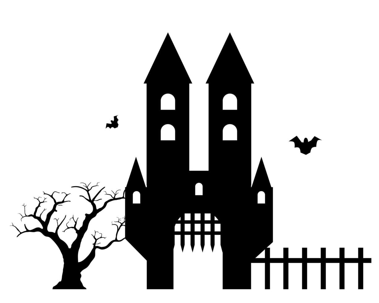 bâtiment halloween cathédrale horreur église fête illustration vecteur