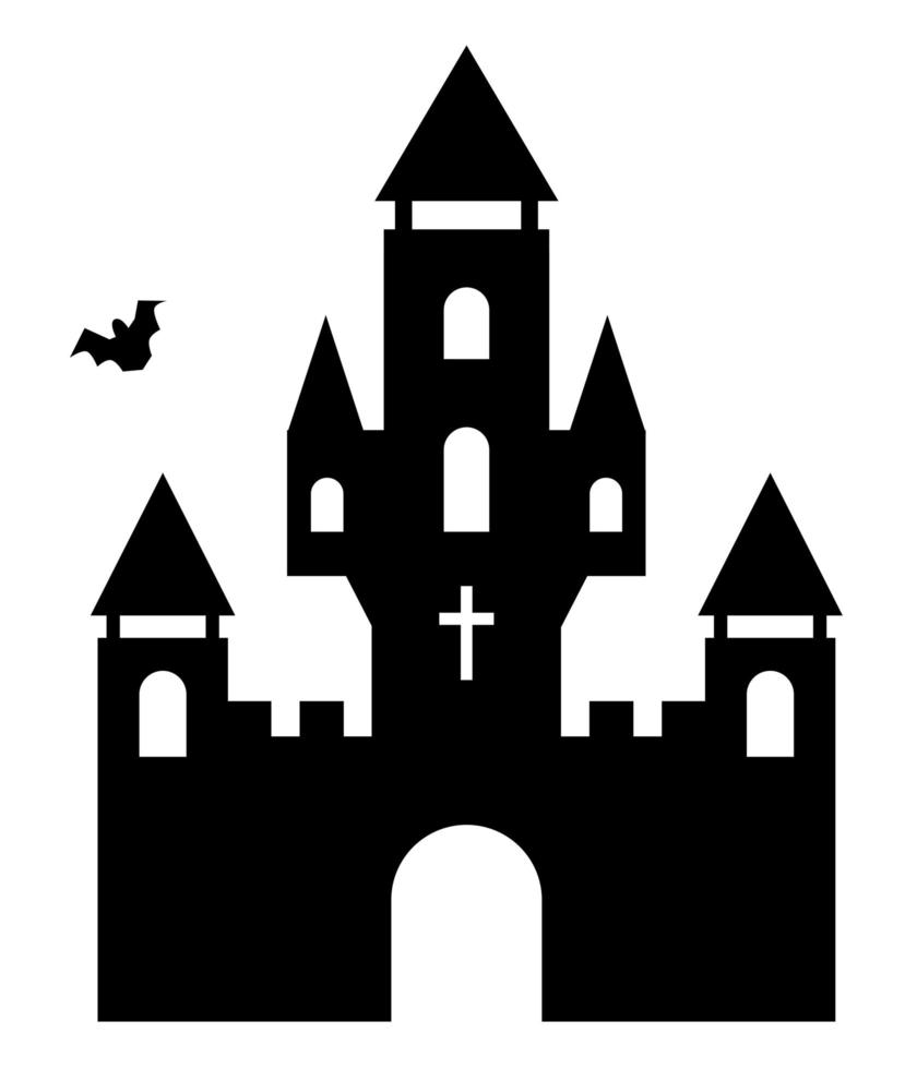 bâtiment halloween cathédrale horreur église fête illustration vecteur