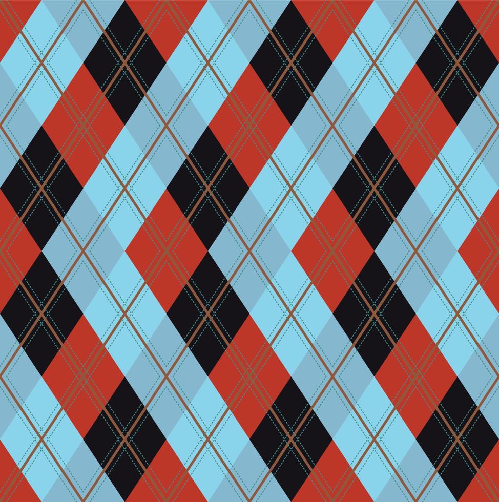 vecteur de motif argyle, géométrique, arrière-plan, tricot classique, plaid