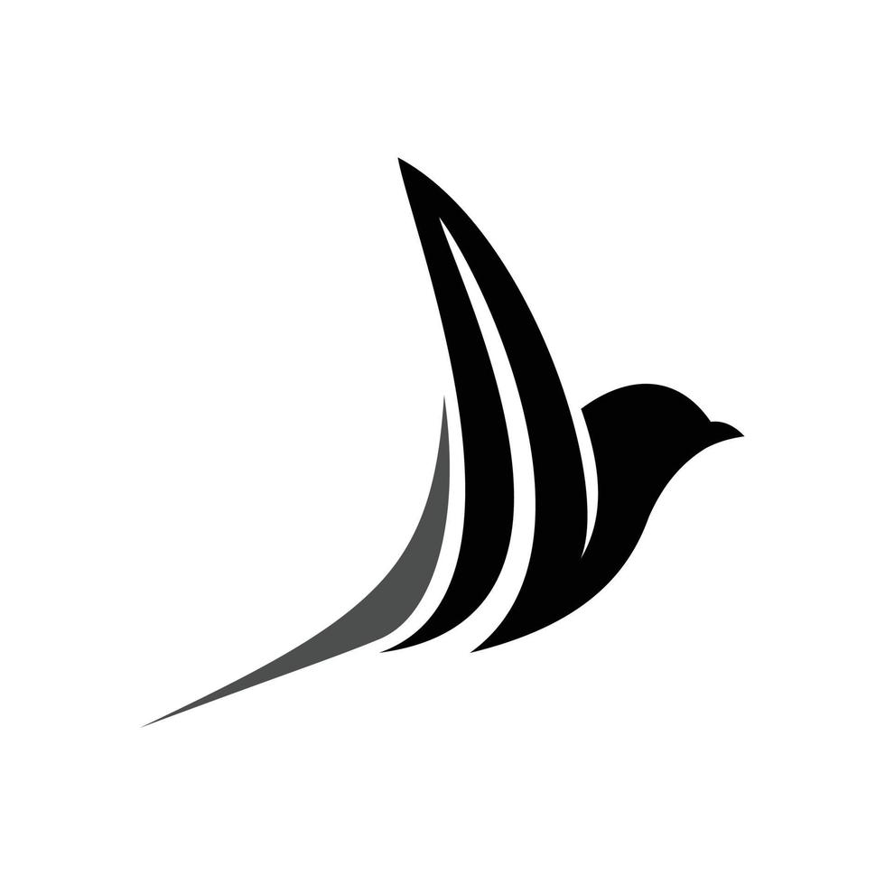 logo abstrait oiseau vecteur