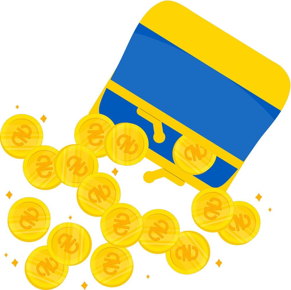 pièce de monnaie hryvnia ukrainienne vecteur