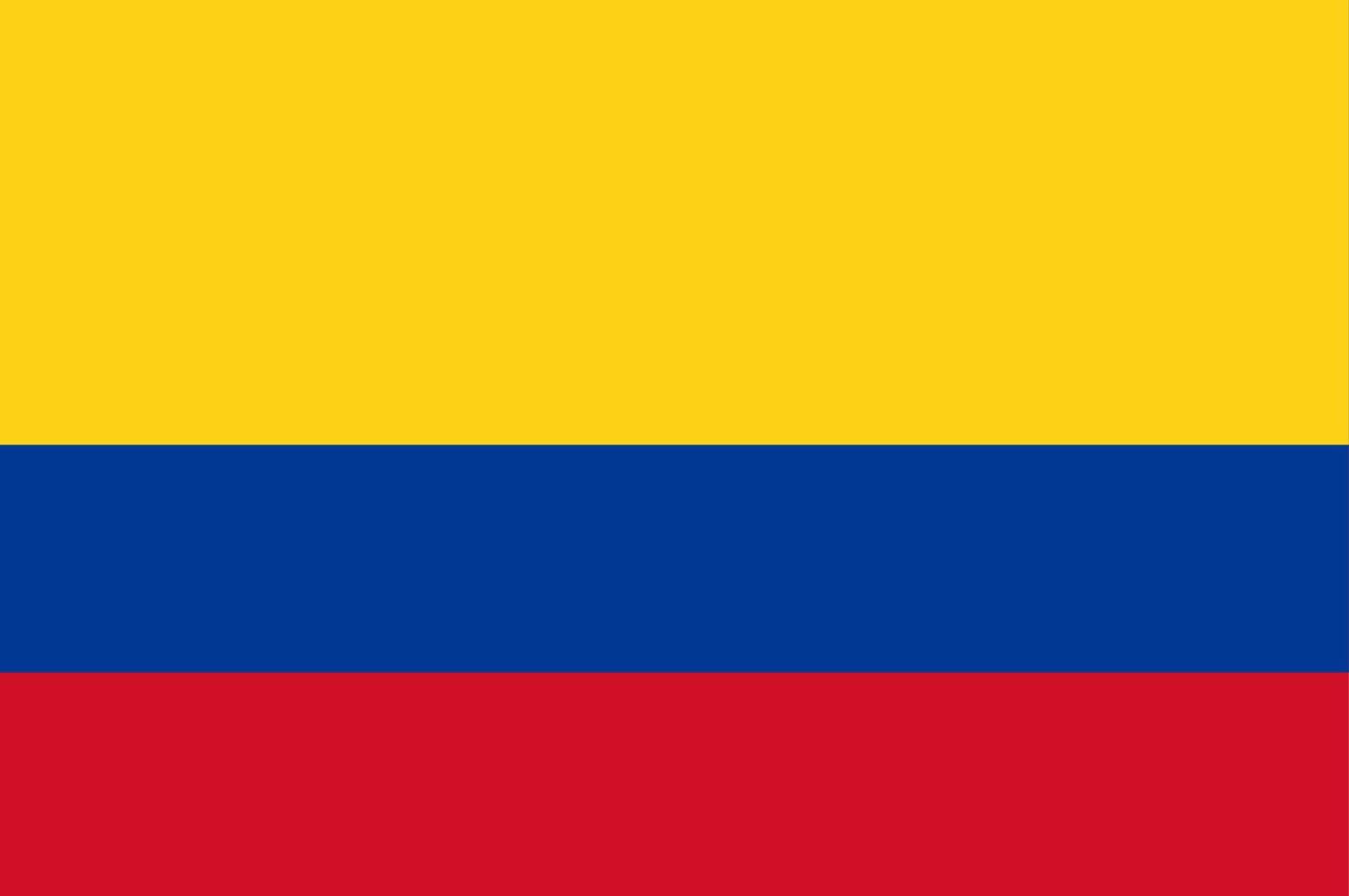 drapeau de la colombie vecteur