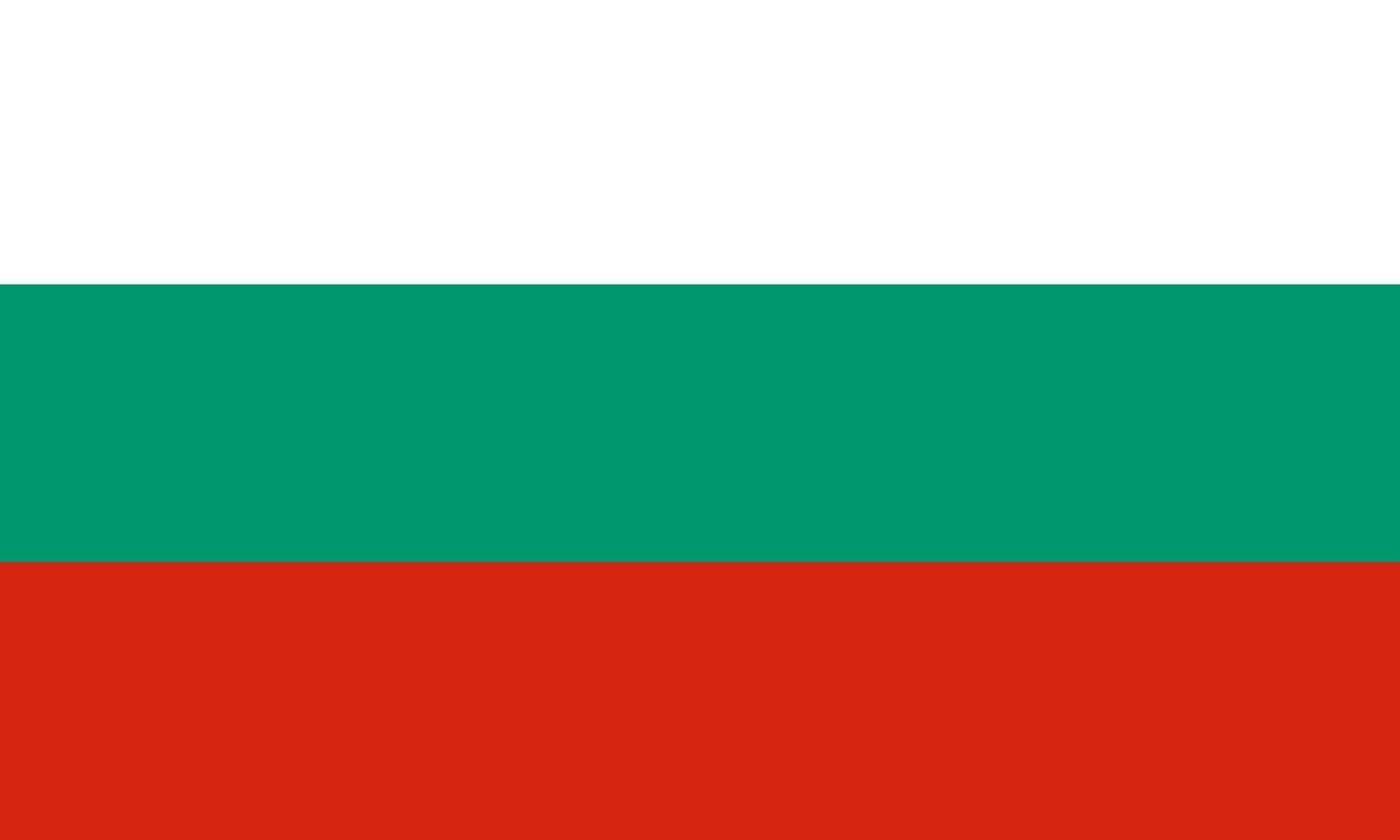 drapeau bulgare vecteur