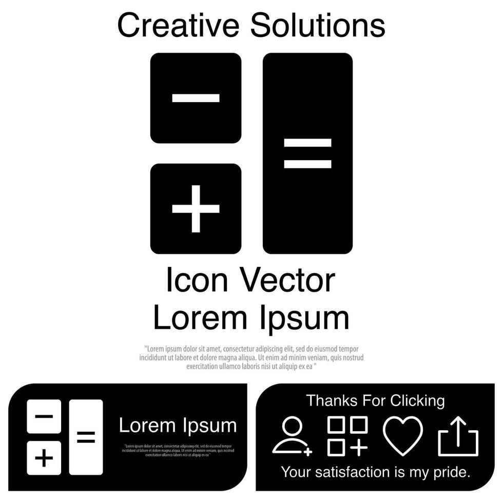 calculatrice icône vecteur eps 10