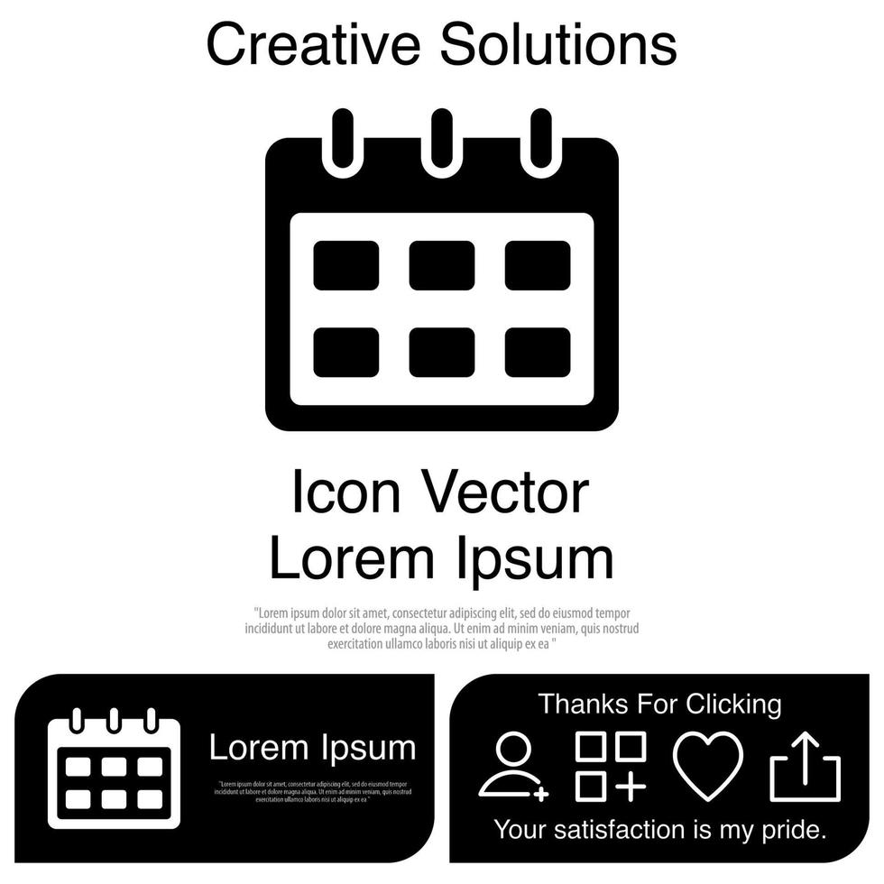 calendrier icône vecteur eps 10