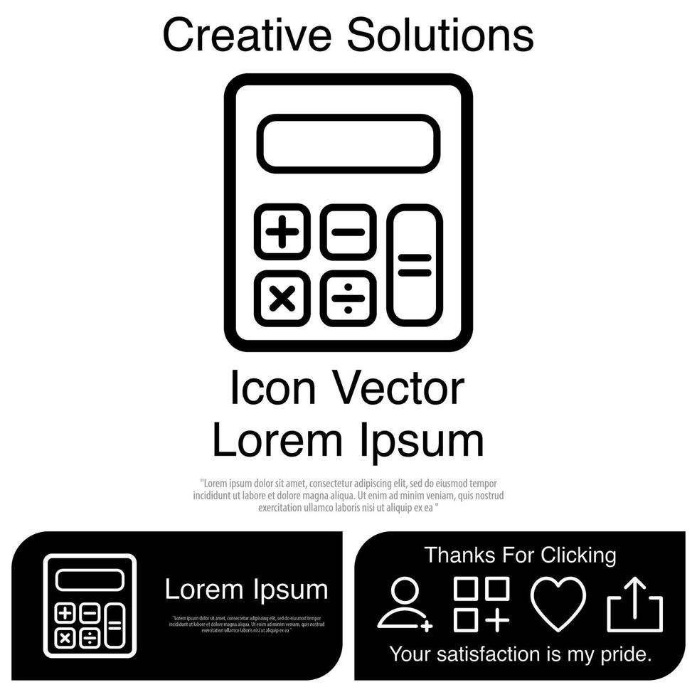 calculatrice icône vecteur eps 10