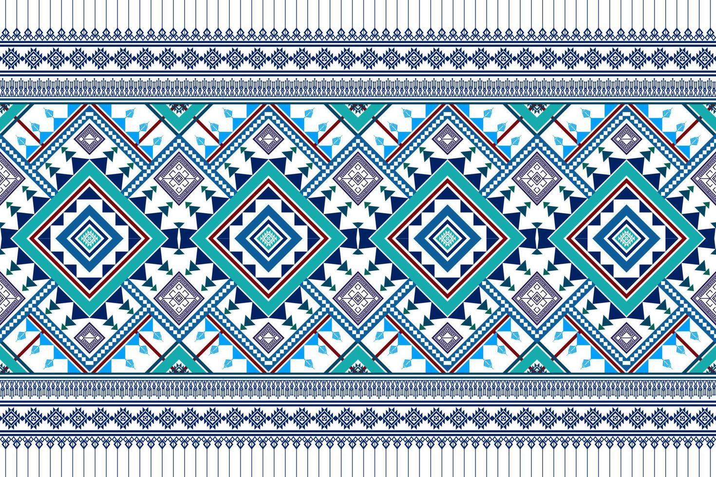 conception de motifs ethniques géométriques. tapis en tissu aztèque ornement mandala chevron décoration textile papier peint. fond de broderie traditionnelle indienne africaine de dinde tribale vecteur