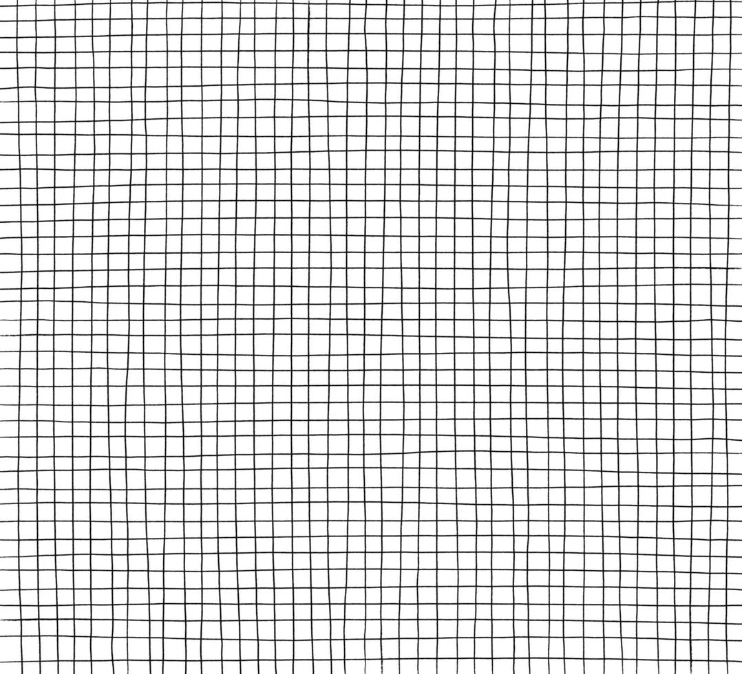 Cahier d'exercices abstrait blanc vierge, papier carré, dessin dessiné à la main, motif géométrique à rayures de grille illustration vectorielle eps 10 vecteur