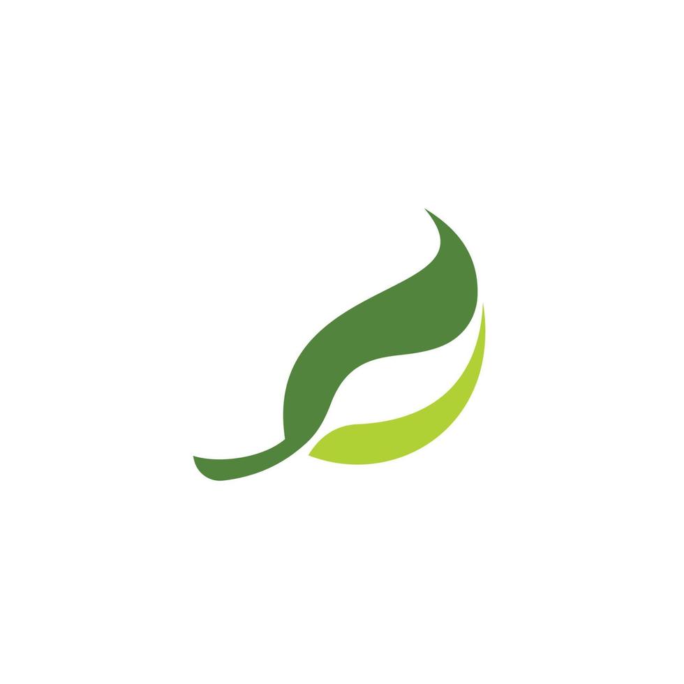 illustration d'icône de logo de feuille verte, symbole de vecteur de feuille