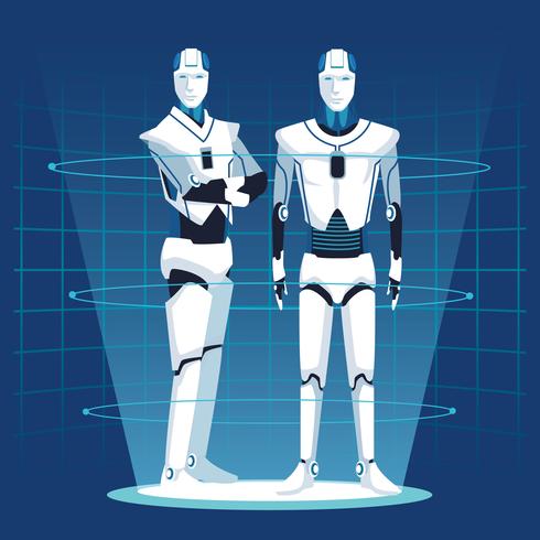 avatar robot humanoïde vecteur