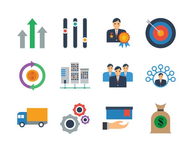 Business Icon Set Bundle, meilleur vecteur pour votre site web