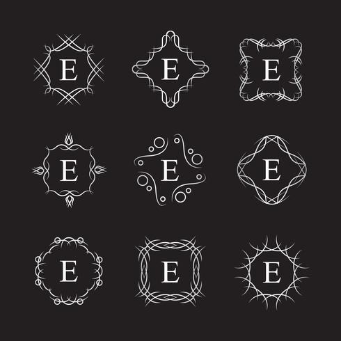 modèle de logo alphabet royal vecteur