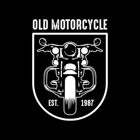 Insigne de moto et logo, bon pour l&#39;impression vecteur